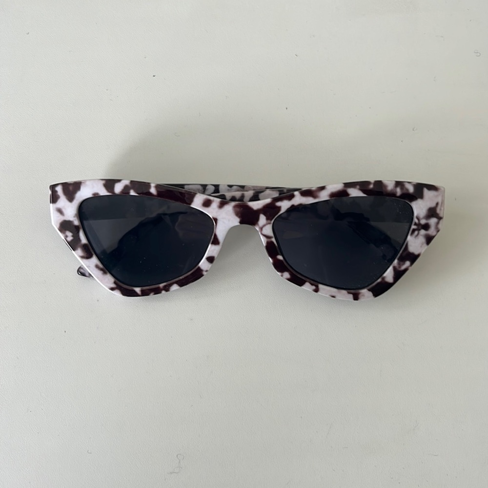 White and brown sunglasses